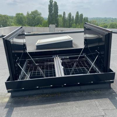 Remplacement d’exutoire de toiture avec grille anti-chute